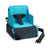 Munchkin Brica GoBoost Travel Booster Seat, Blue/Grey