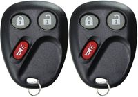 KeylessOption Keyless Entry Remote Control Car Key Fob Replacement for LHJ011 (Pack of 2)