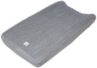 Burt's Bees Baby - Changing Pad Cover, Super Absorbent Knit Terry, 100% Organic Cotton for Standard 16" x 32" Changing Pads (Heather Grey)