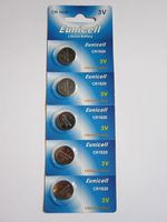 5 Pcs CR1620 CR 1620 - 3V Eunicell Lithium Button Cell Battery Batteries - BRAND NEW IN FACTORY PACKAGING