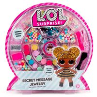 L.O.L. Surprise! Secret Message Jewelry by Horizon Group Usa, DIY Jewelry Making Craft Kit, Includes 400+ Beads & Charms, Sticker Sheets, Secret Decoder & More. Multicolored