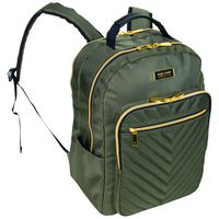 Kenneth Cole Reaction Women's Chelsea Chevron Quilted 15-Inch Laptop & Tablet Fashion Travel Backpack, Olive, Laptop