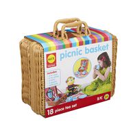 Alex Pretend Picnic Basket Kids Set, 18 Piece