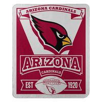 The Northwest Company Officially Licensed NFL Arizona Cardinals Marque Printed Fleece Throw Blanket, 50" x 60", Multi Color