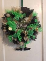 14 inch mesh saint Patrick's day wreath