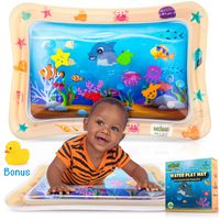 Inflatable Water Play Mat for Tummy Time, Baby water mat Infants & Toddlers, Toys for Infant Early Development for 3-12 Months, Newborn Boy Girl, Activity Center Your Baby's Stimulation Growth