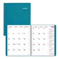 Brownline 2020 Duraflex Monthly Planner, 14 Months (Dec 2019-Jan 2021), Twin-Wire, Aqua, 11 x 8.5 Inches (CB1262V.AA-20)