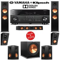 Klipsch RP-280F 5.1.2 Reference Premiere Dolby Atmos Home Theater System with Yamaha RX-A760BL 7.2-Ch A/V Receiver