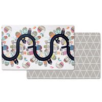 Skip Hop Vibrant Village Reversible Waterproof Foam Baby Play Mat, Multi Colored, 86" X 52"