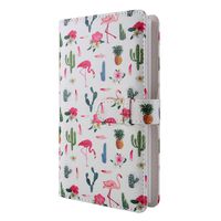 WarmHut Flamingo Instax Album, 96 Pockets Wallet PU Leather Photo Albums for Fujifilm Instax Mini 7S 8 8+ 9 25 26 90 Instant Camera Film, Polaroid Camera 3-inch Film (White)