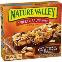 Nature Valley Granola Bars, Sweet and Salty Nut, Dark Chocolate Peanut & Almond, 6 Bars,7.44 oz (Pack of 6)