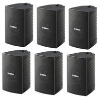 Yamaha High-Performance Natural Surround Sound 2-Way Indoor/Outdoor Weatherproof Home Theater Speakers (Set Of 6)