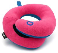 BCOZZY Kids Chin Supporting Travel Pillow- Keeps The Child's Head from Bobbing up and Down in Car Rides- Comfortably Supports The Head, Neck and Chin in Any Sitting Position. Child Size, Magenta