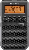 Sangean DT-800BK AM / FM / NOAA Weather Alert Rechargeable Pocket Radio (Black/Gray)