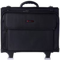 Alpine Swiss Rolling Briefcase Hard Side Catalog Case 17" Laptop Sleeve