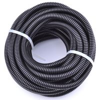 30FT Polypropylene Split Wire Loom Tubing Computer Cable Management Wire Cover Electrical Cord Hider Hose Protector Prevent Chewing Tube ((1/2" (12mm)))