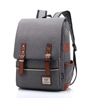 Fashion Trend Backpack For Teen Girls Boys,LIQING Preppy Style Unisex Waterproof Oxford School Backpack Student Daypack Rucksack College School Bag Laptop Backpack (2-(Gray1))