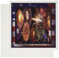 3dRose Fireworks on the 4th - Greeting Cards, 6 x 6 inches, set of 6 (gc_24135_1)