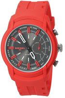 Diesel Unisex Diesel ON Armbar Hybrid Smartwatch Red Silicone,Model (DZT1016)