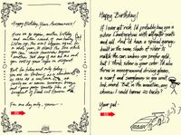 Quiplip Handwritten Yours Truly Birthday Cards, 6-Pack (YT02206PCK)