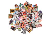 3Tyto store Sticker 100 pcs Random fashion cartoon waterproof Hard Hat, Tool Chest, Lunch Box ETC Stickers