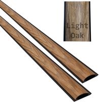 ChordSavers ChordSaver Floor Cord Cover Wooden Finish Wire Cable Protector - Light Oak - 36" (3 Feet) [2 Pack]