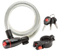 Schwinn SW77777-3 Coil Key Lighted Lock, 6-Feet x 15mm