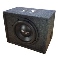 CT SOUNDS 10 Inch Ported Car Bass Package - 600W Peak Power, 2 Ohm Impedance, 2" Voice Coil, Rubber Suspension with Factory Tuned Ported Box - B-Box-S-10-2.0