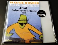 1000 Outer Sleeves for 45rpm 7" Vinyl Records ~ Mid Fit 4mil PolyEthylene Plastic 4 Mil. Bulk Wholesale Poly Bag Covers for 45s (+1 Free dj Magnet)
