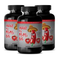 libido Booster for Men Best-Selling - Make My Pepper Big - Natural Male Enlargement - l-arginine Best - 3 Bottles (180 Capsules)