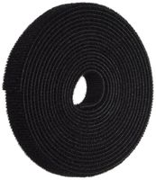 C2G 29852 Hook-and-Loop Cable Wrap, TAA Compliant, Black (10 Feet, 3.04 Meters)