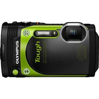 Olympus TG-870 Tough Waterproof 16MP Green Digital Camera (Renewed)