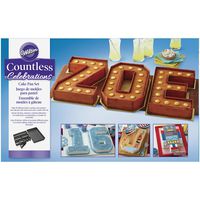 Wilton 2105-0801 Countless Celebrations Set, 10-Piece Letter and Number cake pan, STD