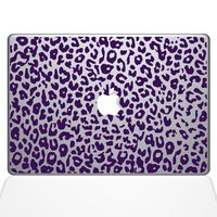 The Decal Guru 2047-MAC-13A-LAV Leopard Spots Decal Vinyl Sticker, Lavender, 13" MacBook Air