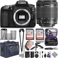 Canon EOS 90D DSLR Camera and 18-55mm Lens with Altura Photo Complete Accessory and Travel Bundle