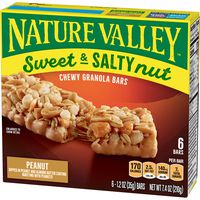 Nature Valley Granola Bars, Sweet and Salty Nut, Peanut, 6 ct, 7.4 oz