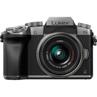 Panasonic LUMIX G7 DMC-G7KS DSLM Mirrorless 4K Camera kit with 14-42 mm Lens and 32GB Memory Card (Silver)