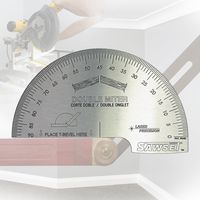 SAWSET - The Miter Saw Protractor Reinvented to Eliminate Math. Large Easy to Read Scales Makes SAWSET The Best Method For Accuracy!