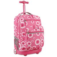 J World New York Sundance Rolling Backpack, Pink Target, One Size