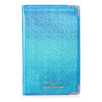 Sonic Server 5x8 Holographic 11-Pocket Server Book Organizer with Double Magnetic Pockets, Zipper Pouch & Pen Holder for Waitress Waiter Waitstaff (Tropical Blue)