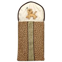 Disney Lion King Simba's Wild Adventure Appliqued Diaper Stacker, Ivory, Brown, Sage, Tan