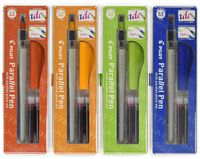 Pilot Parallel Calligraphy Pen Set, 1.5 mm, 2.4 mm, 3.8 mm and 6 mm with Bonus Ink Cartridge (P9005SET)
