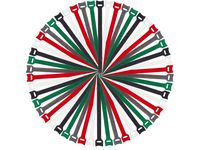 TroyAndrew 50 Piece Set ~ Multi-Pack 5 Assorted Colors 8" Hook and Loop Reusable Cable Ties