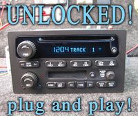 Unlocked Chevy GM GMC CD DISC Tape Stereo 03 04 05 06 Truck SUV 15849619 15104156 15184933 15198701 15756190 Cassette Radio Original Factory