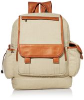 Piel Leather Multi-Pocket Travelers Backpack, Saddle