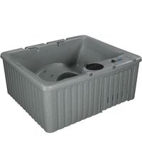 Essential Hot Tubs 14-Jet Newport Hot Tub, Seats 3-4, Grey Granite
