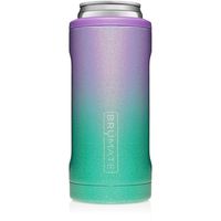 BrüMate Hopsulator Slim Double-walled Stainless Steel Insulated Can Cooler for 12 Oz Slim Cans (Glitter Mermaid)