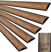 ChordSavers ChordSaver Floor Cord Cover Wooden Finish Wire Cable Protector - Light Oak - 36" (3 Feet) [5 Pack]