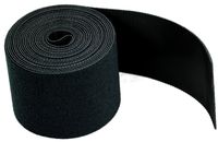 AIRNIX 2 in. x 10 ft. Black Nylon Cable Tie Roll, Double Sided Hook & Loop