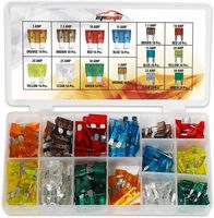 220 Pieces - EPAuto Assorted Car Truck Mini & Standard Blade Fuse Set (5/7.5/10 / 15/20 / 25/30 AMP)